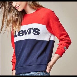 Levi’s Colorblock Crewneck Sweatshirt Size Medium